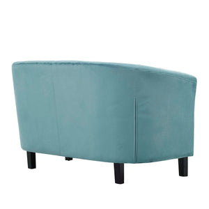 ModwayModway Prospect 2 Piece Performance Velvet Loveseat and Armchair Set EEI-3154 EEI-3154-SEA-SET- BetterPatio.com