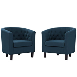 ModwayModway Prospect 2 Piece Upholstered Fabric Armchair Set EEI-3150 EEI-3150-AZU-SET- BetterPatio.com