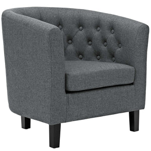 ModwayModway Prospect 2 Piece Upholstered Fabric Armchair Set EEI-3150 EEI-3150-GRY-SET- BetterPatio.com