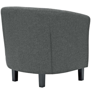 ModwayModway Prospect 2 Piece Upholstered Fabric Armchair Set EEI-3150 EEI-3150-GRY-SET- BetterPatio.com