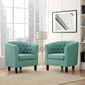 ModwayModway Prospect 2 Piece Upholstered Fabric Armchair Set EEI-3150 EEI-3150-LAG-SET- BetterPatio.com