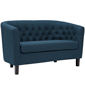 ModwayModway Prospect 2 Piece Upholstered Fabric Loveseat and Armchair Set EEI-3148 EEI-3148-AZU-SET- BetterPatio.com