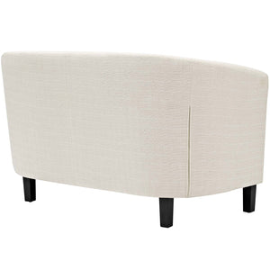 ModwayModway Prospect 2 Piece Upholstered Fabric Loveseat and Armchair Set EEI-3148 EEI-3148-BEI-SET- BetterPatio.com