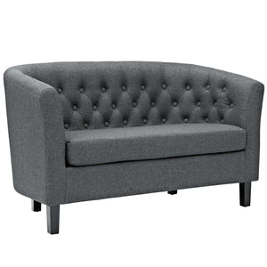 ModwayModway Prospect 2 Piece Upholstered Fabric Loveseat and Armchair Set EEI-3148 EEI-3148-GRY-SET- BetterPatio.com