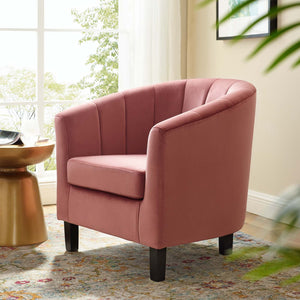 ModwayModway Prospect Channel Tufted Performance Velvet Armchair EEI-3188 EEI-3188-DUS- BetterPatio.com