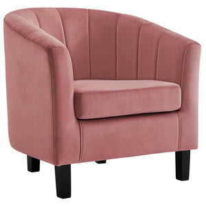 ModwayModway Prospect Channel Tufted Performance Velvet Armchair EEI-3188 EEI-3188-DUS- BetterPatio.com