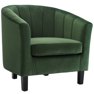 ModwayModway Prospect Channel Tufted Performance Velvet Armchair EEI-3188 EEI-3188-EME- BetterPatio.com