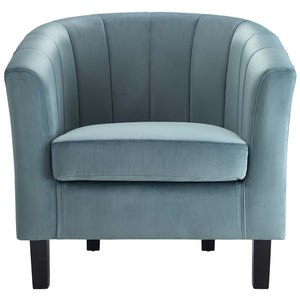 ModwayModway Prospect Channel Tufted Performance Velvet Armchair EEI-3188 EEI-3188-LBU- BetterPatio.com