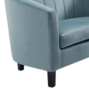 ModwayModway Prospect Channel Tufted Performance Velvet Armchair EEI-3188 EEI-3188-LBU- BetterPatio.com