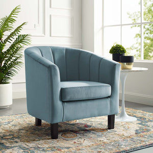 ModwayModway Prospect Channel Tufted Performance Velvet Armchair EEI-3188 EEI-3188-LBU- BetterPatio.com