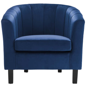 ModwayModway Prospect Channel Tufted Performance Velvet Armchair EEI-3188 EEI-3188-NAV- BetterPatio.com