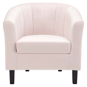 ModwayModway Prospect Channel Tufted Performance Velvet Armchair EEI-3188 EEI-3188-PNK- BetterPatio.com