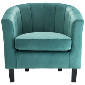 ModwayModway Prospect Channel Tufted Performance Velvet Armchair EEI-3188 EEI-3188-TEA- BetterPatio.com