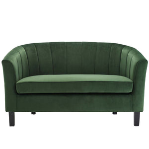 ModwayModway Prospect Channel Tufted Performance Velvet Loveseat EEI-3137 EEI-3137-EME- BetterPatio.com