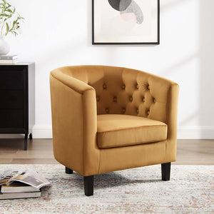 ModwayModway Prospect Performance Velvet Armchair EEI-2613 EEI-2613-COG- BetterPatio.com