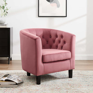 ModwayModway Prospect Performance Velvet Armchair EEI-2613 EEI-2613-DUS- BetterPatio.com