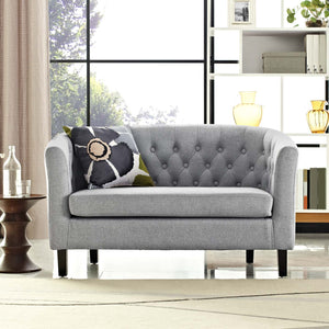 ModwayModway Prospect Upholstered Fabric Loveseat EEI-2614 EEI-2614-LGR- BetterPatio.com