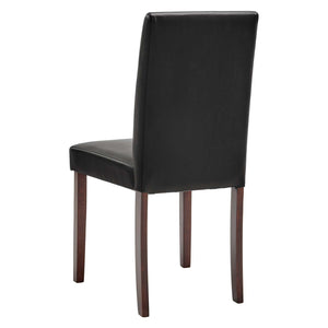 ModwayModway Prosper Faux Leather Dining Side Chair Set of 2 EEI-3617 EEI-3617-BLK- BetterPatio.com