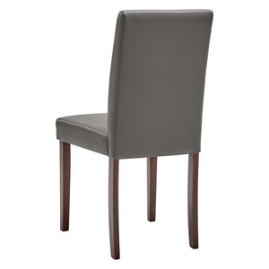 ModwayModway Prosper Faux Leather Dining Side Chair Set of 2 EEI-3617 EEI-3617-GRY- BetterPatio.com