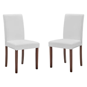 ModwayModway Prosper Faux Leather Dining Side Chair Set of 2 EEI-3617 EEI-3617-WHI- BetterPatio.com