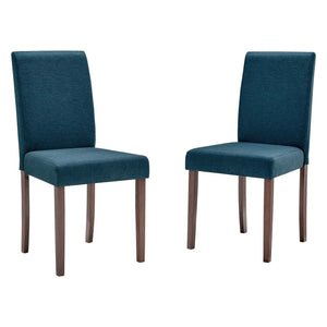 ModwayModway Prosper Upholstered Fabric Dining Side Chair Set of 2 EEI-3618 EEI-3618-BLU- BetterPatio.com