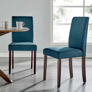 ModwayModway Prosper Upholstered Fabric Dining Side Chair Set of 2 EEI-3618 EEI-3618-BLU- BetterPatio.com