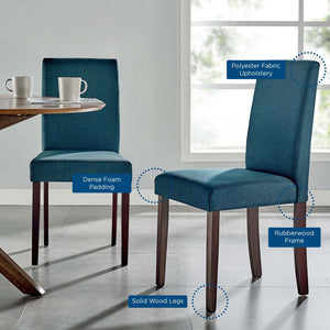 ModwayModway Prosper Upholstered Fabric Dining Side Chair Set of 2 EEI-3618 EEI-3618-BLU- BetterPatio.com