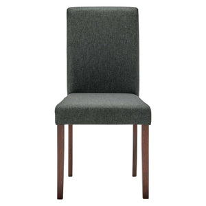 ModwayModway Prosper Upholstered Fabric Dining Side Chair Set of 2 EEI-3618 EEI-3618-GRY- BetterPatio.com