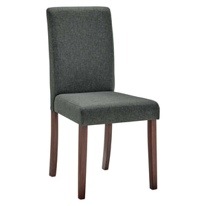 ModwayModway Prosper Upholstered Fabric Dining Side Chair Set of 2 EEI-3618 EEI-3618-GRY- BetterPatio.com