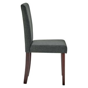 ModwayModway Prosper Upholstered Fabric Dining Side Chair Set of 2 EEI-3618 EEI-3618-GRY- BetterPatio.com