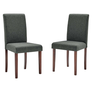 ModwayModway Prosper Upholstered Fabric Dining Side Chair Set of 2 EEI-3618 EEI-3618-GRY- BetterPatio.com