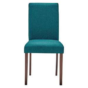 ModwayModway Prosper Upholstered Fabric Dining Side Chair Set of 2 EEI-3618 EEI-3618-TEA- BetterPatio.com