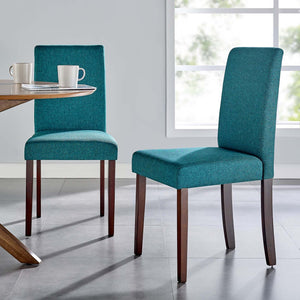 ModwayModway Prosper Upholstered Fabric Dining Side Chair Set of 2 EEI-3618 EEI-3618-TEA- BetterPatio.com