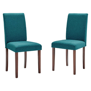 ModwayModway Prosper Upholstered Fabric Dining Side Chair Set of 2 EEI-3618 EEI-3618-TEA- BetterPatio.com