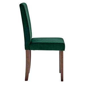 ModwayModway Prosper Upholstered Velvet Dining Side Chair Set of 2 EEI-3619 EEI-3619-GRN- BetterPatio.com