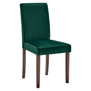 ModwayModway Prosper Upholstered Velvet Dining Side Chair Set of 2 EEI-3619 EEI-3619-GRN- BetterPatio.com