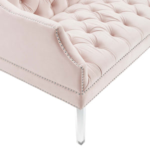 ModwayModway Proverbial Tufted Performance Velvet Loveseat EEI-4327 EEI-4327-PNK- BetterPatio.com