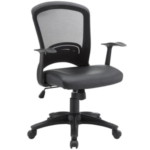 ModwayModway Pulse Vinyl Office Chair EEI-756 EEI-756-BLK- BetterPatio.com