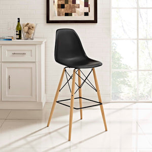 ModwayModway Pyramid Bar Stool EEI-1701 EEI-1701-BLK- BetterPatio.com