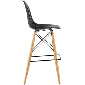 ModwayModway Pyramid Bar Stool EEI-1701 EEI-1701-BLK- BetterPatio.com