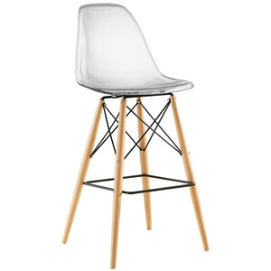 ModwayModway Pyramid Bar Stool EEI-1701 EEI-1701-CLR- BetterPatio.com