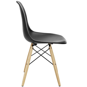 ModwayModway Pyramid Dining Side Chair EEI-180 EEI-180-BLK- BetterPatio.com