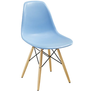 ModwayModway Pyramid Dining Side Chair EEI-180 EEI-180-LBU- BetterPatio.com