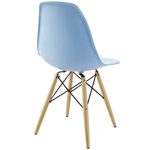 ModwayModway Pyramid Dining Side Chair EEI-180 EEI-180-LBU- BetterPatio.com