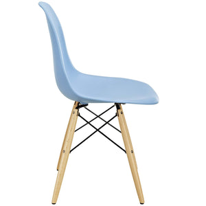 ModwayModway Pyramid Dining Side Chair EEI-180 EEI-180-LBU- BetterPatio.com