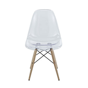 ModwayModway Pyramid Dining Side Chair EEI-2315 EEI-2315-CLR- BetterPatio.com