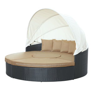 ModwayModway Quest Canopy Outdoor Patio Daybed EEI-983 EEI-983-EXP-MOC-SET- BetterPatio.com