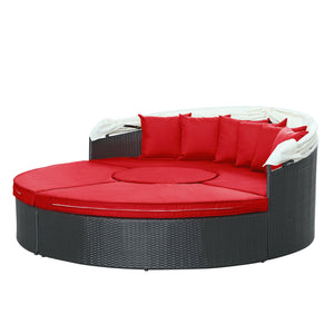 ModwayModway Quest Canopy Outdoor Patio Daybed EEI-983 EEI-983-EXP-RED-SET- BetterPatio.com