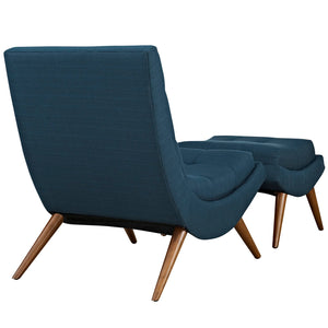 ModwayModway Ramp Upholstered Fabric Lounge Chair Set EEI-2143 EEI-2143-AZU- BetterPatio.com