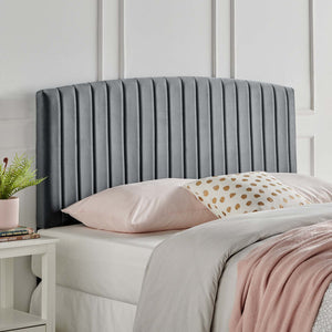 ModwayModway Rebecca Performance Velvet Full / Queen Headboard MOD-6141 MOD-6141-CHA- BetterPatio.com